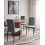 Beliani Set of 4 Dining Chairs RINER Fabric Grey 2
