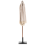Beliani Market Parasol 258 cm MURASA Beige 5