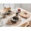 Beliani 12 Piece Placemats and Coasters Set PEPPERLEAF Jute Natural 2