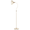 Beliani Floor Lamp LENNON Adjustable Metal Light Beige 4