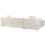 Beliani Corner Sofa 3 Seater DOLVA Boucle Off-White Left Hand 6