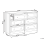 Beliani 6 Drawer Chest HAZELVALE White 3