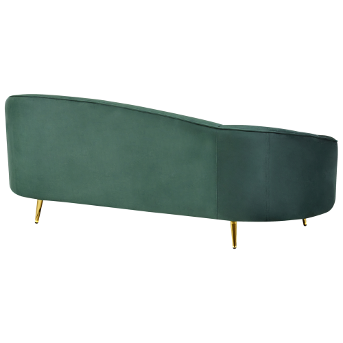 Beliani Sofa 2 Seater SAVAR Velvet Emerald Green 2