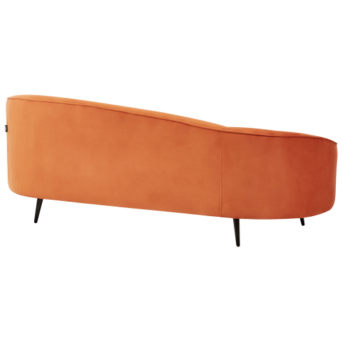 Beliani Sofa 2 Seater SAVAR Velvet Orange 2