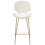 Beliani Set of 2 Bar Chairs LUANA Boucle White 6