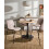 Beliani Set of 4 Dining Chairs TILLER Fabric Beige 2