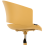 Beliani Office Chair GLEEFUL Fabric Yellow 5