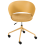 Beliani Office Chair GLEEFUL Fabric Yellow 4