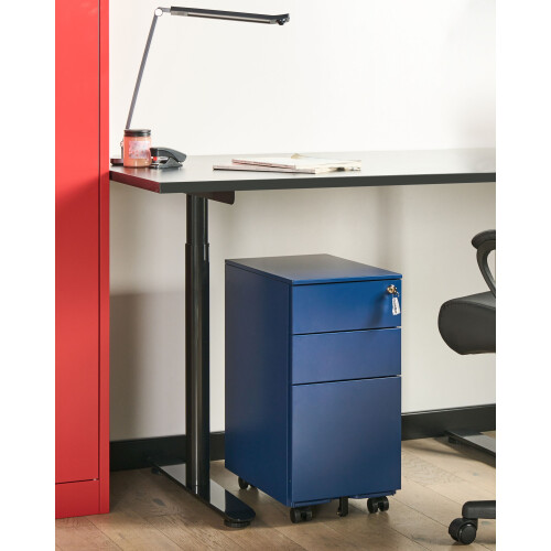 Beliani Storage Unit BOLSENA Metal Blue 1