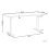 Beliani Manual Adjustable Standing Desk DESTINES 160 cm 72 cm Black/ Light Brown 3