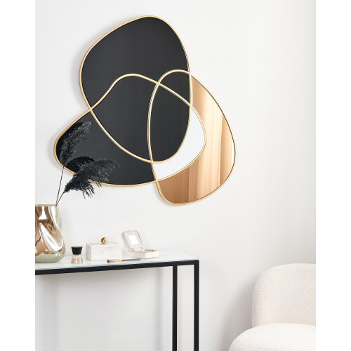 Beliani Wall Mirror TAILLY 99 cm 89 cm Black 1