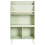 Beliani 3 Tier Bookcase LILOET 102 cm Light Green 2