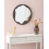 Beliani Wall Mirror LANGON 60 cm 60 cm Pine Wood Dark Brown 2