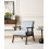 Beliani Armchair ASNES Fabric Grey 4