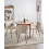 Beliani Set of 4 Dining Chairs CALDWELL Fabric Beige 2