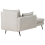 Beliani Right-Hand Chaise Longue YERRES Fabric Grey 5