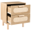 Beliani 2 Drawer Bedside Table COSTELLO Light Brown 4