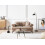 Beliani Sofa 2 Seater SKIVE Fabric Light Brown 2