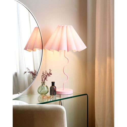 Beliani Table Lamp MASUMU Pink 1