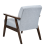 Beliani Armchair ASNES Fabric Grey 3