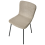 Beliani Set of 4 Dining Chairs CALDWELL Fabric Beige 6