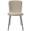 Beliani Set of 4 Dining Chairs CALDWELL Fabric Beige 5