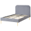 Beliani Bed Velvet FLAYAT 120 x 200 cm (EU Small Double) Grey 4