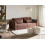 Beliani Sofa Bed 3 Seater VAXHOLM with Storage Boucle Brown 2