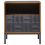 Beliani 1 Drawer Bedside Table CARAQUET Dark Brown 5