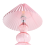 Beliani Table Lamp SENGWA Glass Pink 5