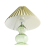Beliani Table Lamp SENGWA Glass Green 5