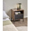 Beliani 1 Drawer Bedside Table CARAQUET Dark Brown 2