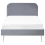 Beliani Bed Velvet FLAYAT 120 x 200 cm (EU Small Double) Grey 5
