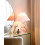 Beliani Table Lamp SENGWA Glass Pink 2