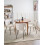 Beliani Set of 4 Dining Chairs CALDWELL Fabric Light Beige 2
