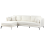 Beliani Corner Sofa 3 Seater ALTAN Boucle Off-White Right Hand 7