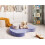 Beliani Pouffe NILI Velvet Light Violet 4