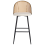 Beliani Set of 2 Bar Chairs CORNELL Metal Black 5