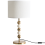 Beliani Table Lamp LOKY Metal Brass/Beige 4