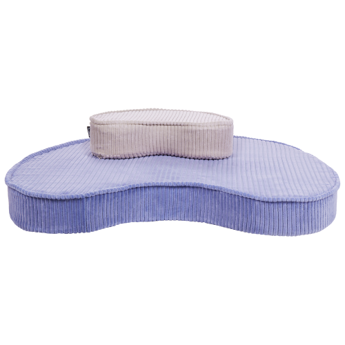 Beliani Pouffe NILI Velvet Light Violet 2