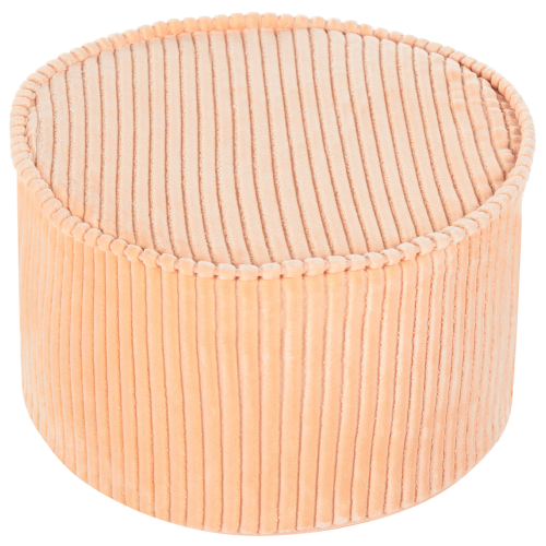 Beliani Pouffe ZIKRIA Velvet Peach Pink 1