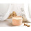 Beliani Pouffe ZIKRIA Velvet Peach Pink 4