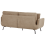 Beliani Sofa 3 Seater VESALA Fabric Light Brown 3