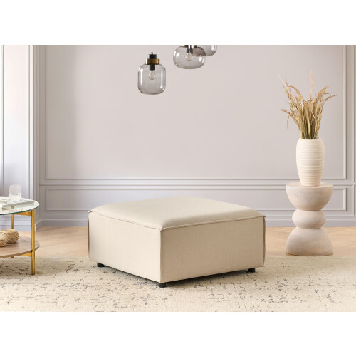 Beliani Ottoman ARDAL Fabric Beige 2