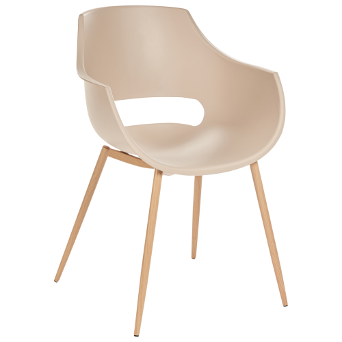 Beliani Set of 4 Dining Chairs MILLERS Beige 1