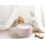 Beliani Pouffe ZIKRIA Velvet Light Beige 2