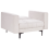 Beliani Armchair ALNES Fabric Off-White 4