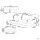Beliani Sofa 2 Seater HEDEN Fabric Grey with Ottoman 3