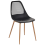 Beliani Set of 4 Dining Chairs MONTELLO Black 6