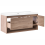 Beliani Vanity Unit with Basin 120 x 50 cm Light Brown UMAYO 4